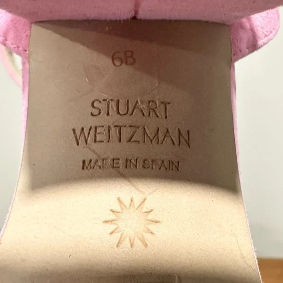🌹STUART WEITZMAN 🌹 Allshine 75 Crystal-Embellished Suede Sandals Size: 6B - Picture 9 of 10